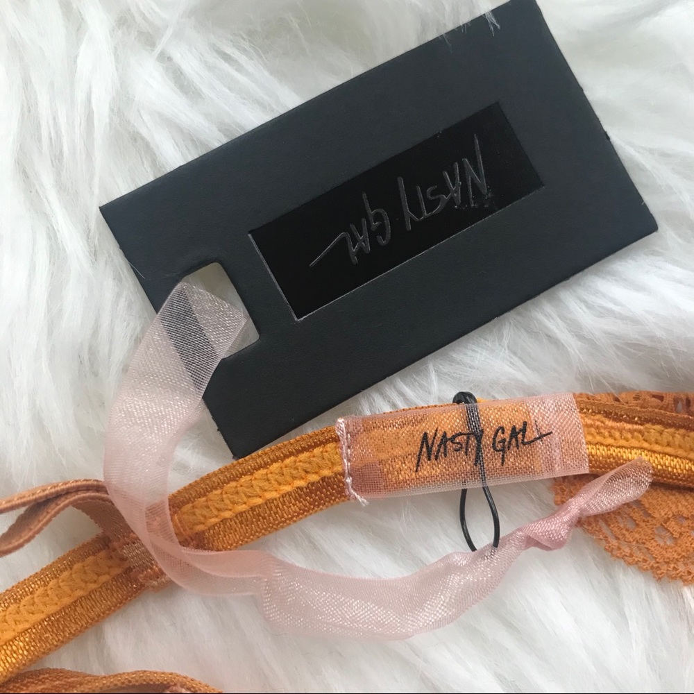 UO 🧡 lace bralette Nasty Gal NWT new Marigold bra - Picture 8 of 8